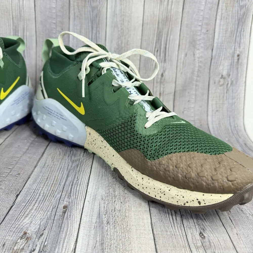 Nike Wildhorse 7 Trail Running Shoes Men’s Sz 14 Green Blue Sneakers CZ1856-303